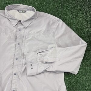 Stio Men's Long Sleeve Button Shirt Outdoor Hiking Vented Shirt Size 2XL XXL